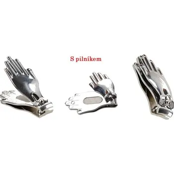 Kleště na nehty Kleštičky na nehty ruka 5cm s pilníkem