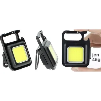 Svítilna Mini přenosná kapesní USB dobíjecí LED pracovní svítilna s COB diodami