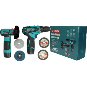 Set kufřík 2ks Aku šroubovák a Aku bruska 48V