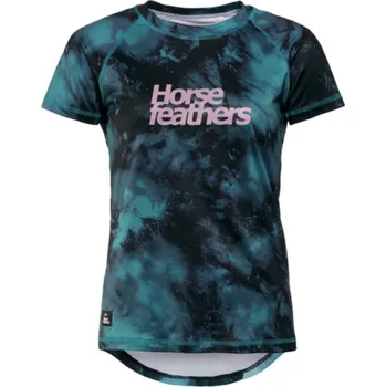 cyklistický dres Dámský dres HORSEFEATHERS Deco Petrol Camo, S