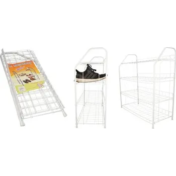 Botník Čtyřpolicový kovový botník