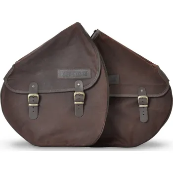 brašna na kolo Sada zadních kožených brašen RUFF the Ruffian Brown Slim