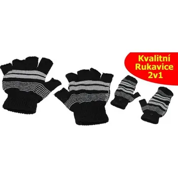 Rukavice Strojově Pletené Multifunčkní Stylové Rukavice 2v1