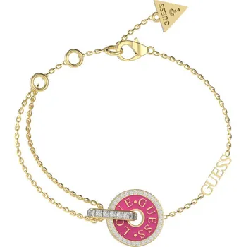 Šperk Guess Fashion pozlacený náramek se zirkony Love Guess JUBB04078JWYGFC 18,5 cm + 2 měsíce na vrácení zboží