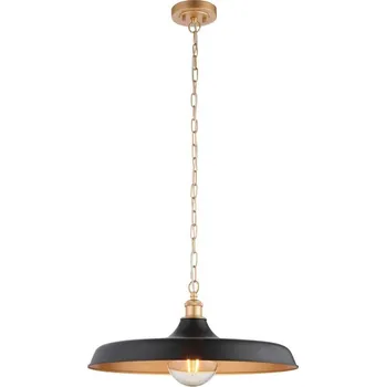 Endon 99998 - Lustr na řetězu SABIAN 1xE27/10W/230V černá/zlatá