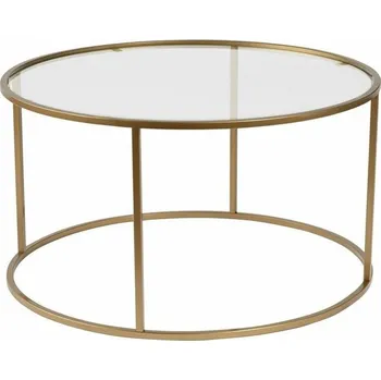 Konferenční stolek Aurum Gold, 80 cm, zlatá