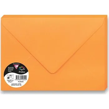 Obálka Clairefontaine 75 x 100 mm - barevná obálka - 20 ks, oranžová
