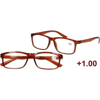 Dioptrické brýle +1,00 hnědé
