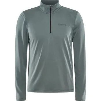 Pánské tričko Funkční triko Craft CORE Essence Bi-blend Half Zip LS zelená XL