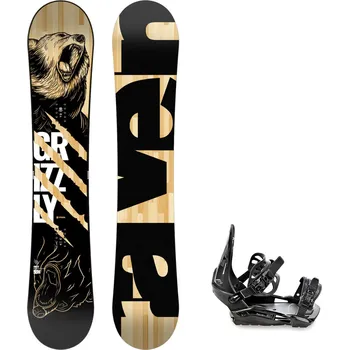 Snowboard Snowboard komplet Raven Grizzly + vázání Raven S230 black Velikost: 159 cm, Velikost vázání: M/L