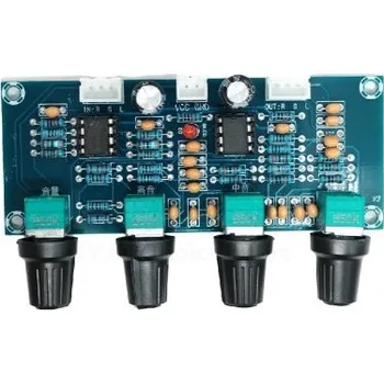 Hi-Fi komponenty XH-A901 NE5532 tónová deska předzesilovače s regulací hlasitosti výšek a basů Dvoukanálový předzesilovač pro výkonové zesilovače 12–24V