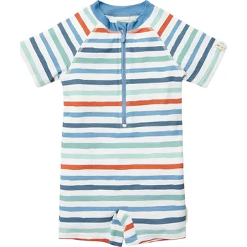 Kojenecké plavky LITTLE DUTCH dívčí plavecké tričko KR Ocean Treasures Surf Blue vel. 74/80