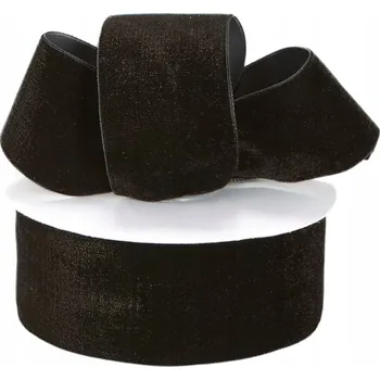 Stuha ČERNÁ STUŽKA STUHA ČERNÁ 25MM x 10M VÁNOČNÍ SVÁTEČNÍ DEKORACE