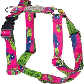 Postroj pro psa Nastavitelný postroj pro psa MIKO GUARD růžová velikost S, M, L, XL Rozměr: M - 25-40x35-55x2,0 cm