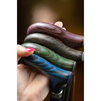 Vycházková hůl Jasan Color - BURGUNDY