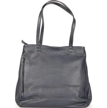 Kabelka ITALSKÉ Dámské tmavé modré kožené kabelky Alessa