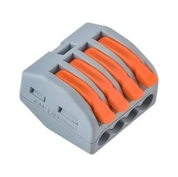 Sada nářadí JINH 50 ks CMK414(4P) pákové rychlospojky pro elektrické dráty 32A 450V Svorkovnice konektory se 4 porty pro pevné a flexibilní vodiče