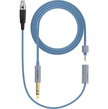 Příslušenství pro sluchátka Dekoni Audio Ensemble 6.3mm Unbalanced 64" Nylon Wrapped Single Mini XLR Kabel pro sluchátka