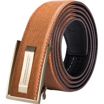 Opasek Pánský kožený pásek L362 světle hnědá 120 cm