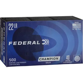 Sportovní střelba Federal Náboj kulový Federal, Champion, .22LR, 40GR (2,6g), RN