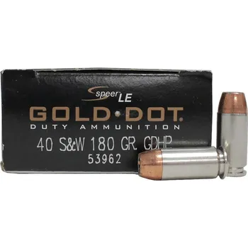 Sportovní střelba Speer Náboj kulový Speer, Personal Protection, .40 S&W, 180GR(11,7g), Gold Dot HP