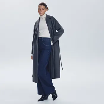 Dámské džíny Reserved - Džíny širokého střihu s vázáním - indigo jeans - 582HV-57J - 582HV-57J-38