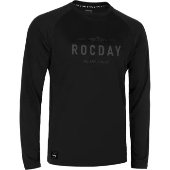 cyklistický dres Dres s dlouhým rukávem ROCDAY Patrol Black/Grey, L