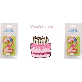 Dortová svíčka Svíčka na dort- číslo 2