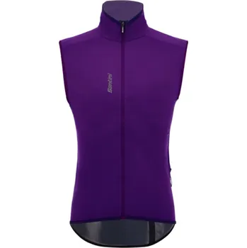 Cyklistická bunda Unisex vesta SANTINI Magic Rain Violet, XS