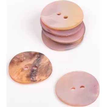 Knoflík Kulatý knoflík Drops Ø 20 mm perleťový pudrový