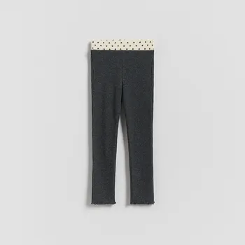 Reserved - Kalhoty s ozdobným vloženým prvkem - černý - 870FF-99M - 870FF-99M-116