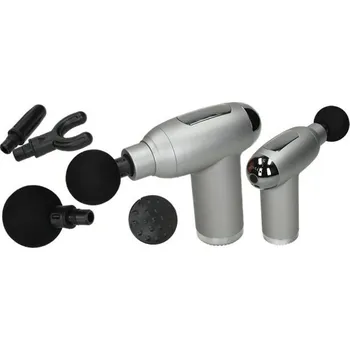 Masážní přístroj Masážní pistole stříbrná