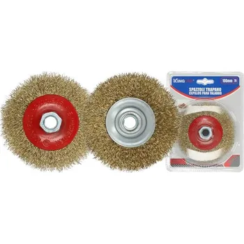 Brusný kotouč Kovový štětinový kotouč na vrtačku 100 mm