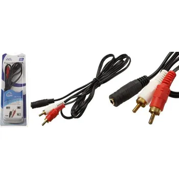 Audio kabel Redukční stereo kabel 3,5 mm na 2 RCA YX-1338