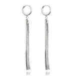 1462 MINET Řetízkové stříbrné visací náušnice