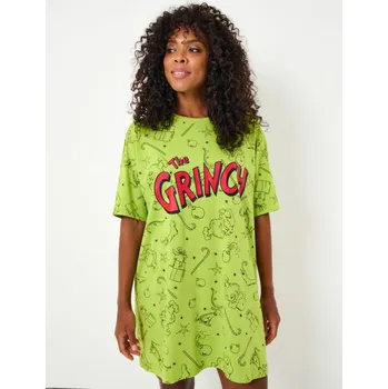 Dámská noční košile Sinsay - Bavlněná noční košilka Grinch - neonová - 205FM-71X - 205FM-71X-L