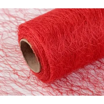 Pavučinka dekorační (1m) - šíře 15cm - červená