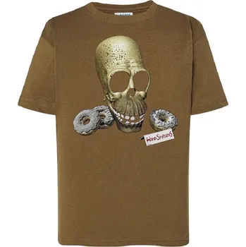 detske-levne-bavlnene-tricko-potisk-homo-simpsons Barva: Khaki, Dětská bavlněná trička JHK: M