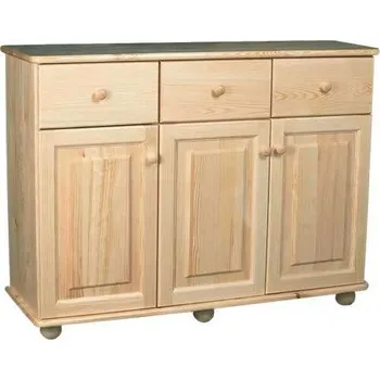 Komoda ZEVYT-NABYTEK Komoda z masivu K29, šířka 125 cm, výška 73 cm