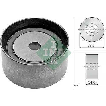 Motor automobilu Vratná/vodicí kladka, ozubený řemen INA 532 0586 10