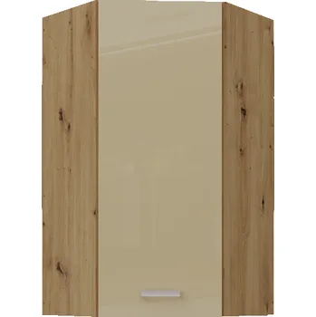 Kuchyňská skříňka 60 x 60 NG-108 1F 45° Horní skříňka ARTISAN cappuccino/lesk/dub artisan