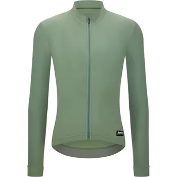 cyklistický dres Unisex dres s dlouhým rukávem SANTINI RTR Light Green, XL