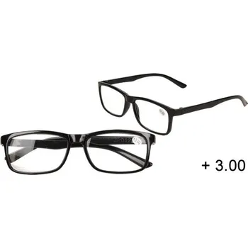 Dioptrické brýle +3,00 černé