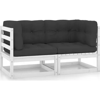 Zahradní nábytek z masivu VidaXL, bílý, 1 díl