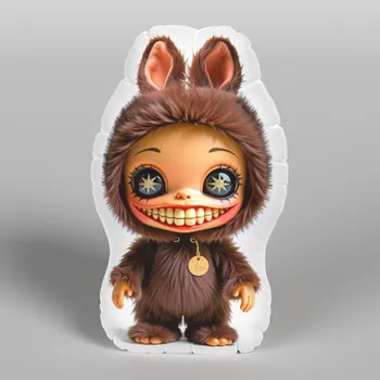 Polštář urbanzo.cz Polštářek LA FUFU hnědá