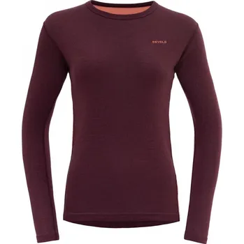 Dámské tričko Dámské funkční triko Devold Multi Sport Merino 190 Shirt Wmn Velikost: S / Barva: vínová