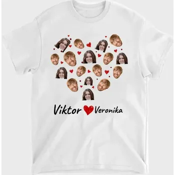 Tričko - Obličej zamilovaného Tričko / Bílá / 4XL