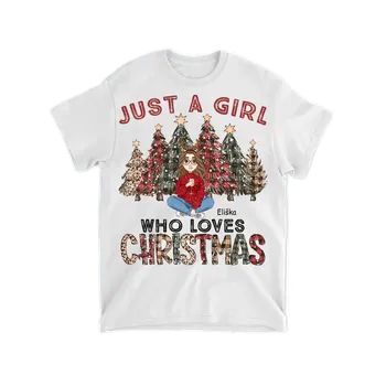 Pánské tričko Tričko - Tahle holka miluje Vánoce Tričko / Bílá / 2XL