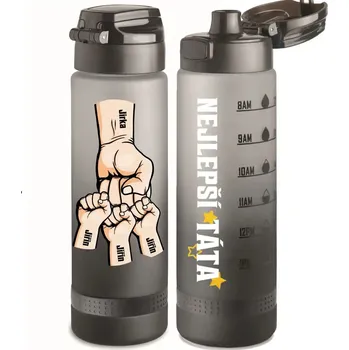 Sportovní RPET láhev na vodu 1L - pro nejlepší tatínek Modrá