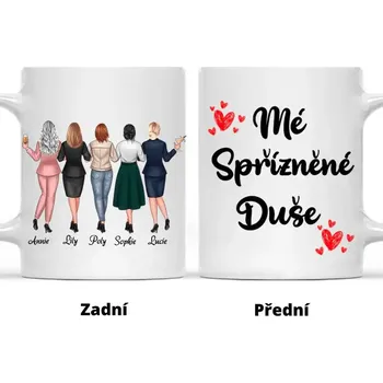 Hrnek - až 5 holek- Nejlepší kamarádka 6 Modrá